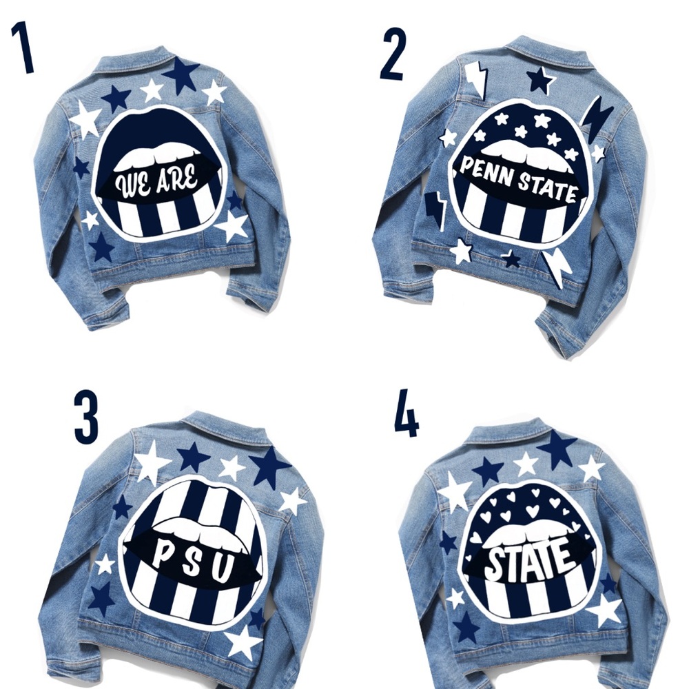 Custom college/team denim jackets